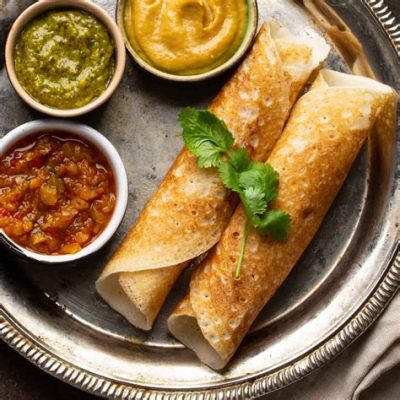  Dosa: Een knapperig Zuid-Indiaas meesterwerk vol hartige en pittige smaken!