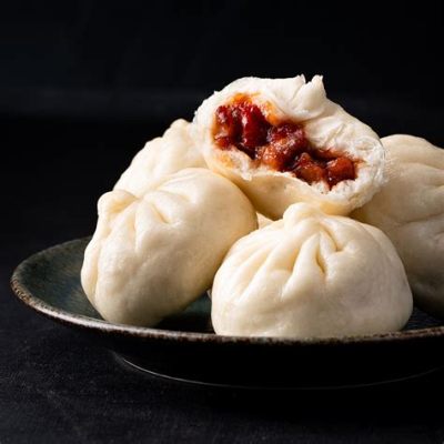  Zhuzhou Steamed Pork Buns met een Licht Gebakken Buitenkant en een Gluttig Gevulde Binnenkant!